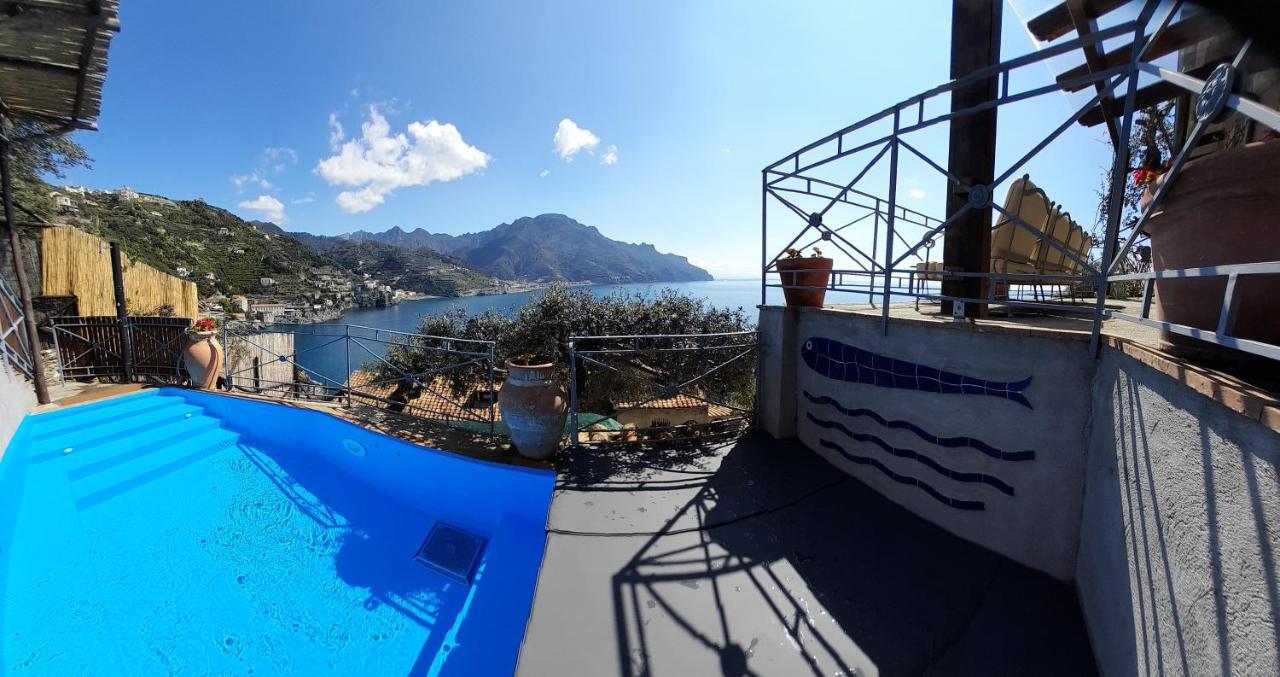 Villa Oliver - Breathtaking Small Pool 14 Sqm Hydromassage On The Rock - Amalfi Coast Экстерьер фото